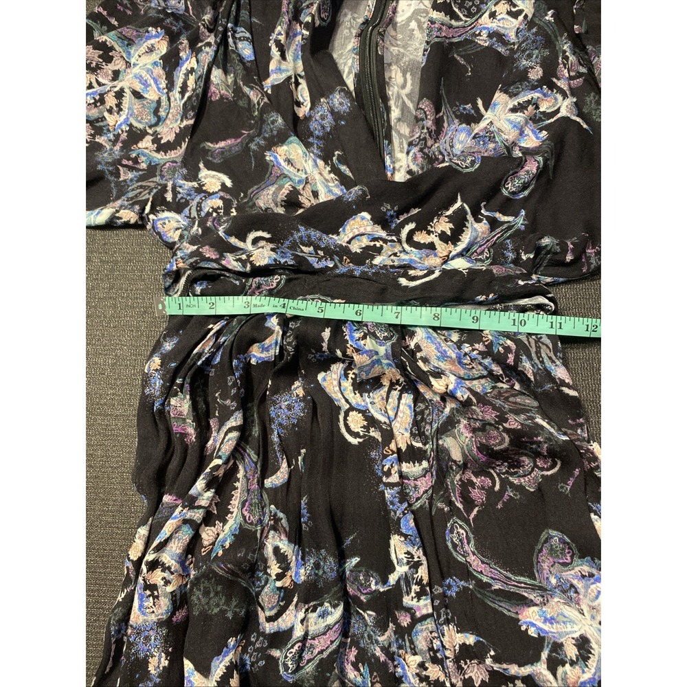 IRO Paris Camolla Faux Wrap Dress Black Womens Size 32 US 0 - Picture 9 of 10